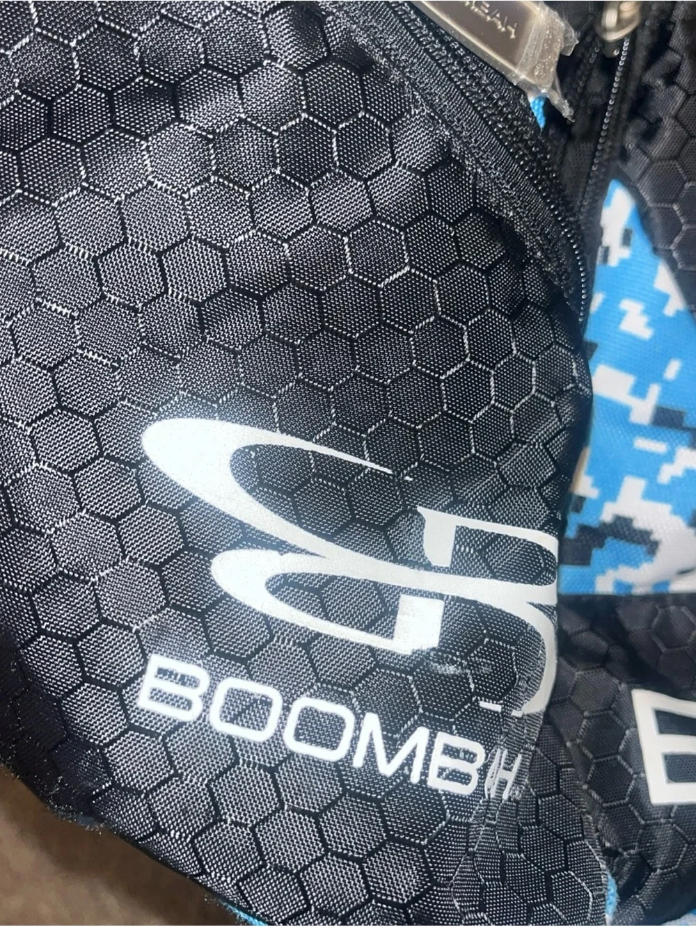 Boombah Equipment Backpack Baseball Softball Bat Compartment Blue White Black